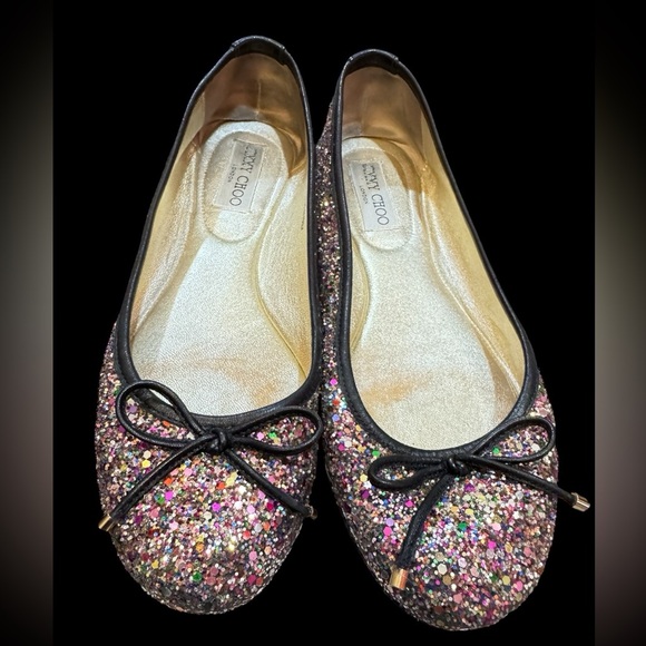 Jimmy Choo multi colored flats. Size 38. - Picture 1 of 7